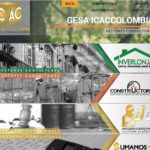 Foto sitio web estático sencillo de presencia web, realizado para el cliente GESA ICACCOLOMBIA del proyecto Semilla de Com in-Genio.